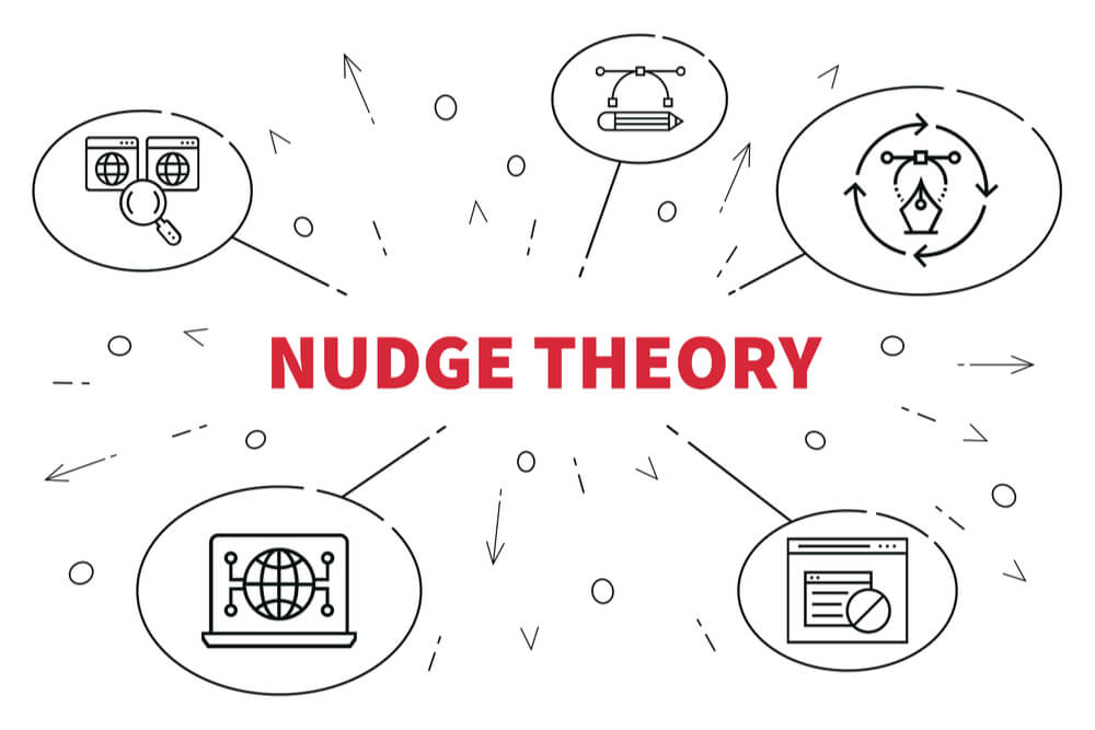 NUDGE THEORYと書かれたイラスト