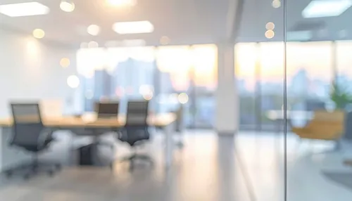 ぼやけたモダンなオフィス