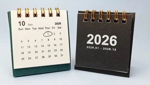 2026年10月の卓上カレンダー